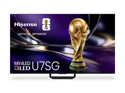 Hisense 75" U7SG Mini-LED QLED 4K UHD AI Anti-Glare TV (75U7SG) - 2026 Model | Téléviseur QLED Hisense U7SG UHD 4K de 75 po avec Mini DEL, IA et (écran) antireflet (75U7SG) - modèle 2026