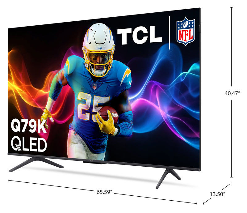 Téléviseur intelligent QLED TCL Q79K UHD 4K de 75 po avec Google TVMC (75Q79K) - modèle 2025