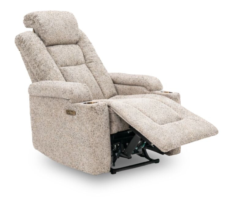 Fauteuil à inclinaison électrique Riley de 35,4 po en tissu apparen ...