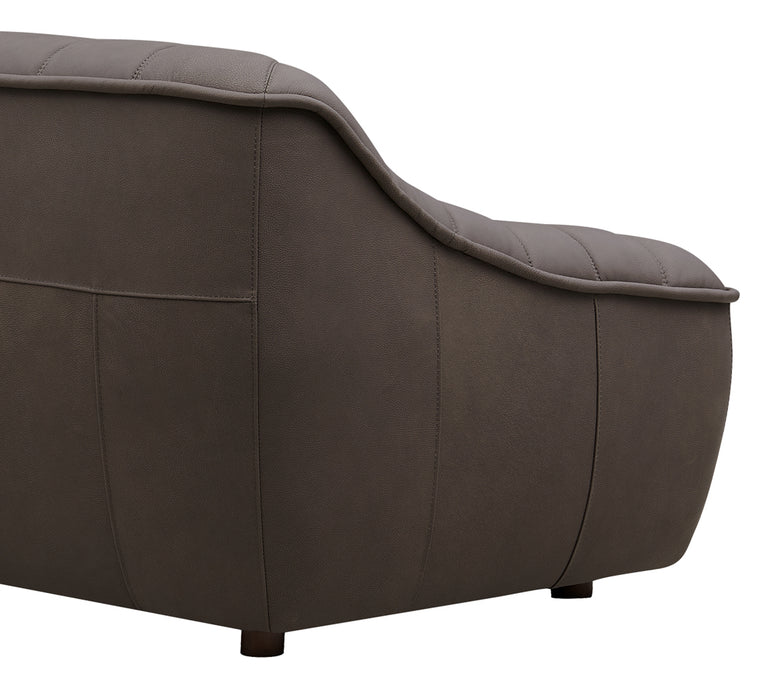 Causeuse Nest en cuir de Hydeline - chocolat