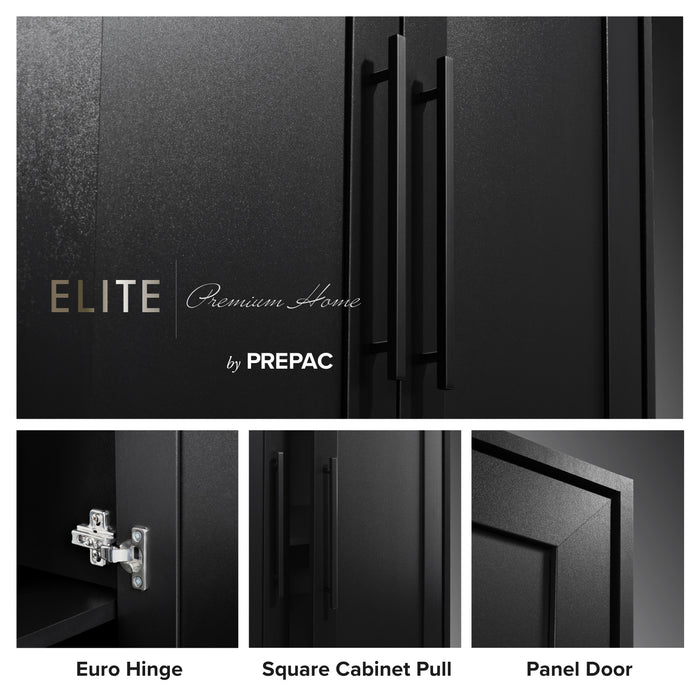 Armoire de rangement Elite Premium Home avec 5 tablettes - noire