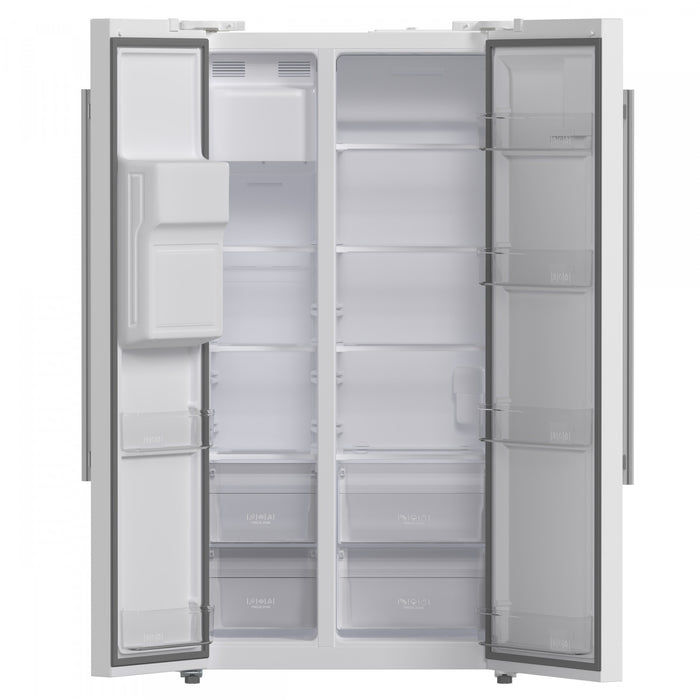 Refrigerateur cote a cote Salerno de 36 po, blanc, 20 pi³ – FFRBI1844-36WHT