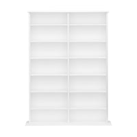 Étagère murale de double largeur de Prepac - blanche