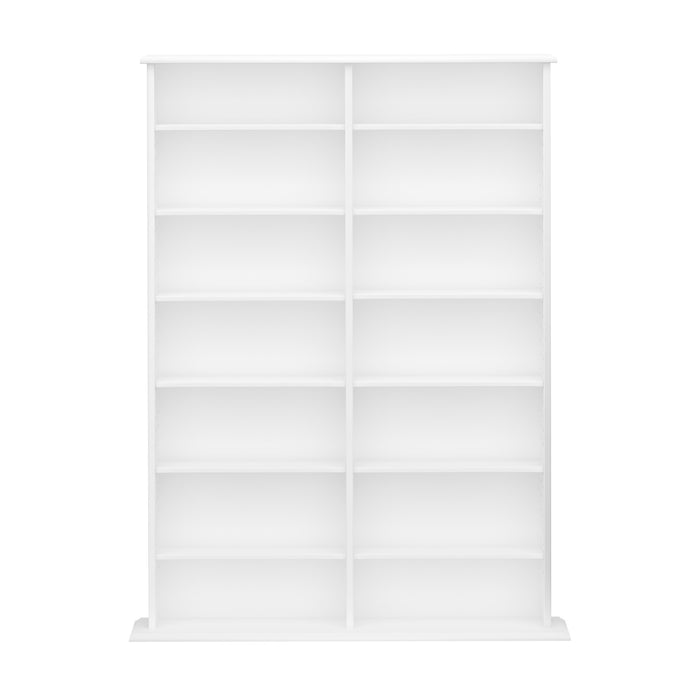 Étagère murale de double largeur de Prepac - blanche