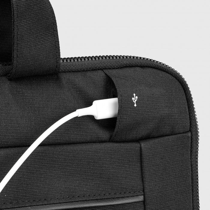 Housse pour ordinateur portable Swissdigital Bolligen 16\" – Chargement USB, resistant a l'eau, systeme Add-A-Bag, protection rembourree, voyage
