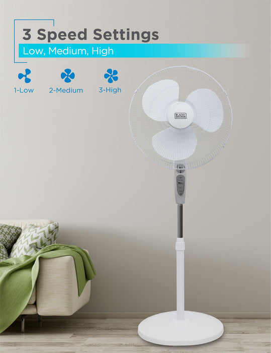 Ventilateur sur pied Black+Decker de 18 po 