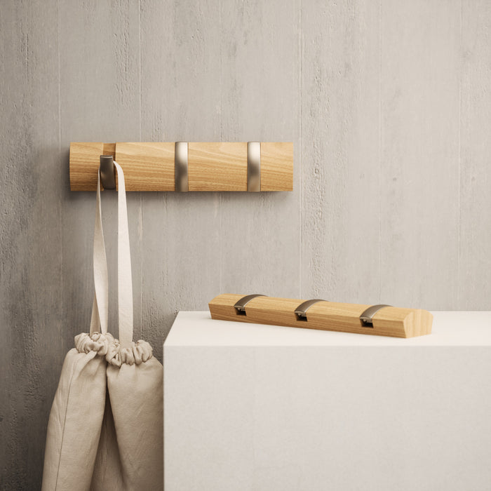 3 crochets muraux Flip de Umbra - naturels