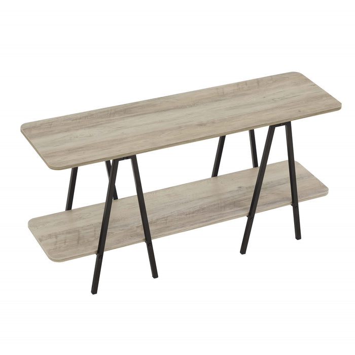 Console moderne contemporaine Celine 47\" en gris rustique