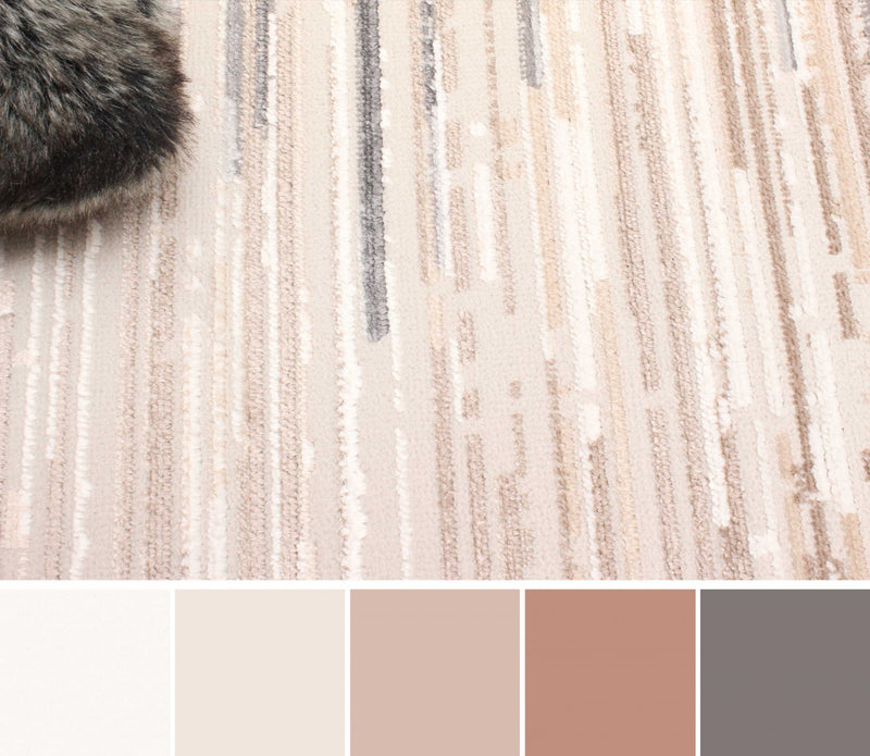 Tapis Contemporain/Moderne Nova 8'0\" x 10'0\" en Ivoire