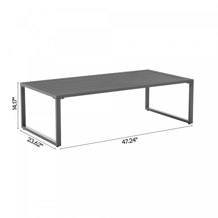 Ensemble de conversation moderne Sunnyside 5 pieces en blanc