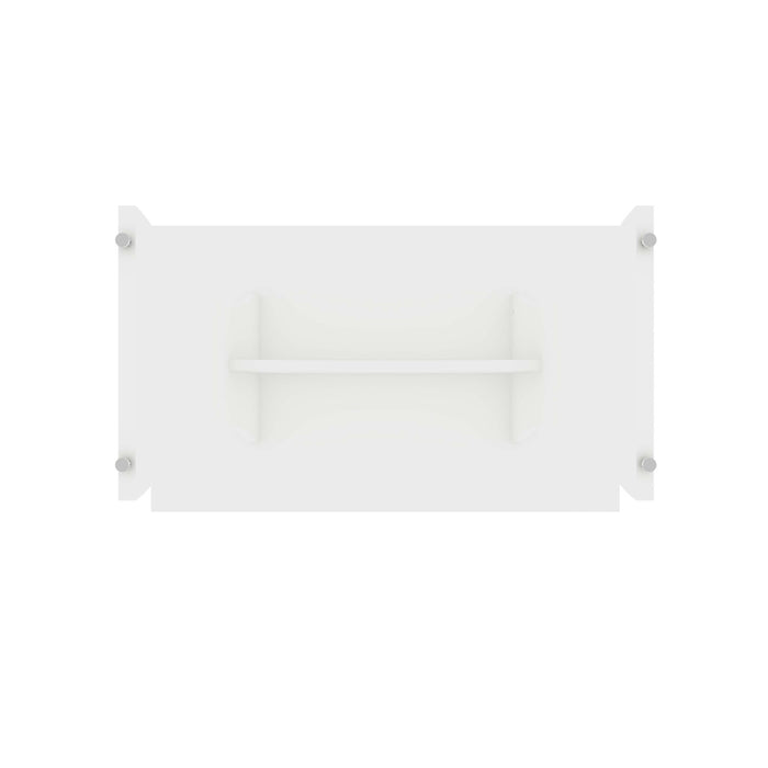 Table a manger Coney style mid-century moderne 53\" en blanc