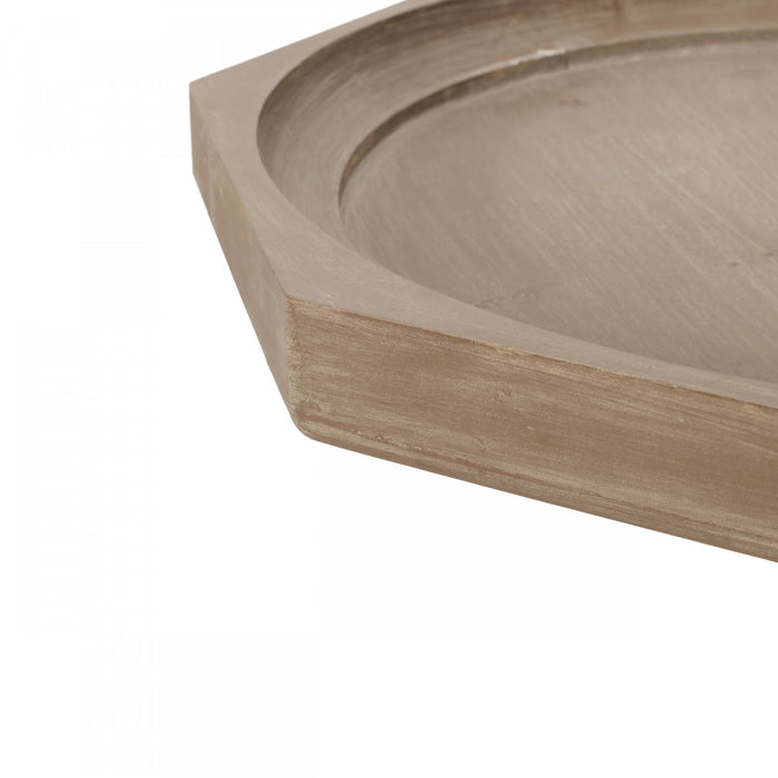 Table D’appoint Traditionnelle Roberta Avec Piètement En Pattes D’araignée, Finition Bois Flotté
