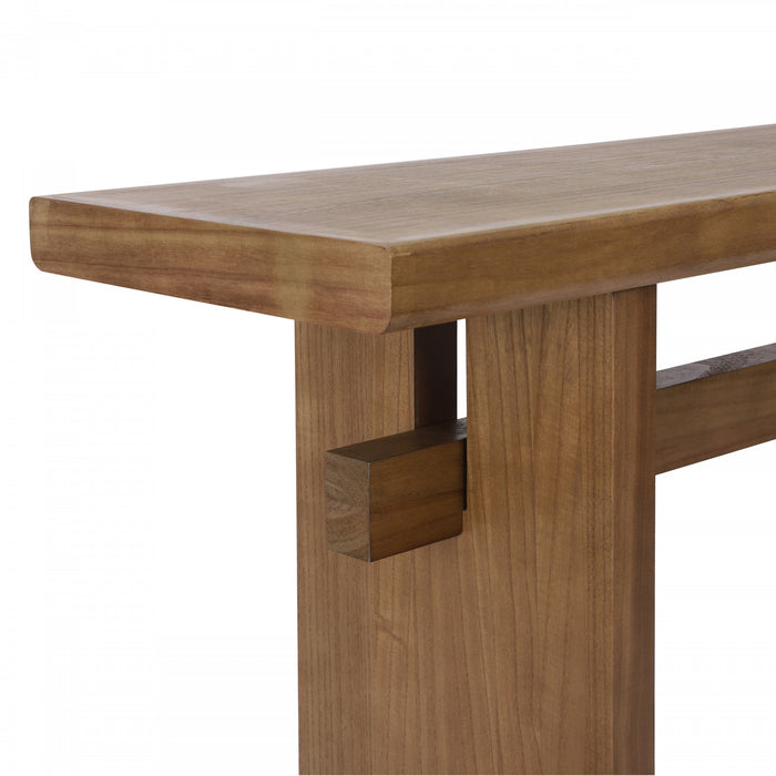 Console de style maison de campagne Emma 150 cm pour entrée - brun antique
