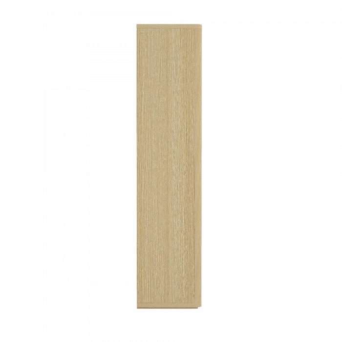 Armoire bibliotheque moderne Rivington 38\" en chene naturel - Lot de 2