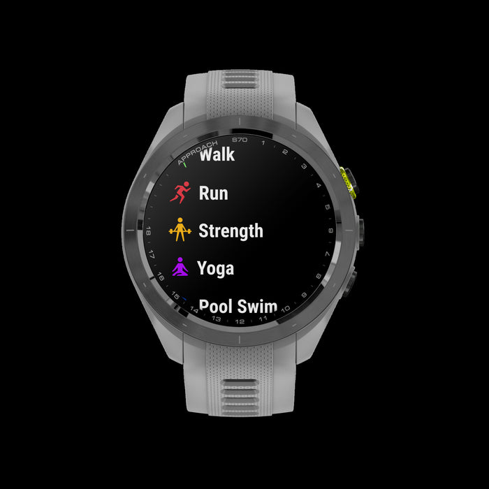 Garmin Approach S70 42mm - Ceramique Noire, Montre De Golf Amoled, 43 000 Parcours, Caddie Virtuel, Gps