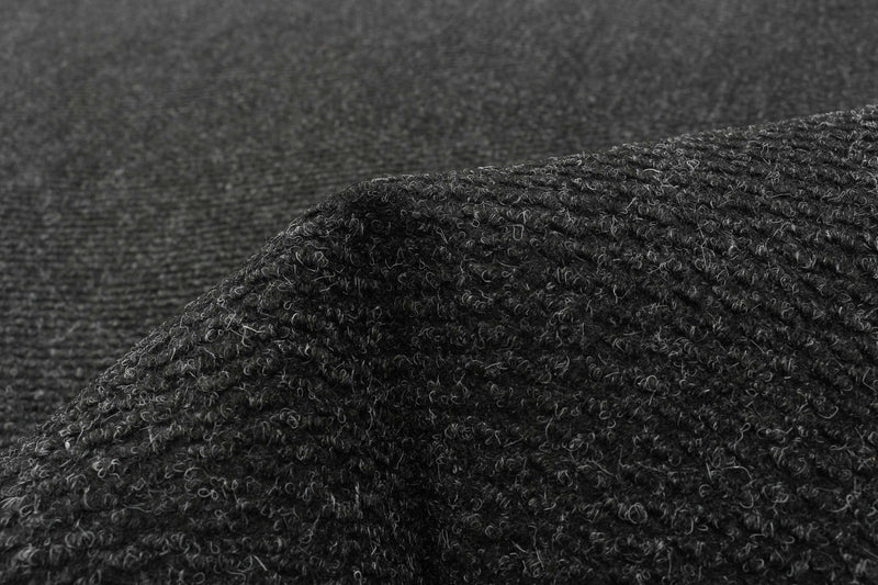 Tapis Interieur/Exterieur Hobnail Moderne 1'8\" x 2'7\" en Noir