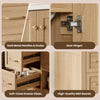 Oakmere 36 Inch Single Sink Bathroom Vanity with Two Doors and Two Drawers, Natural Wood | Oakmere Meuble-Lavabo Simple 36 po avec Deux Portes et Deux Tiroirs, Bois Naturel