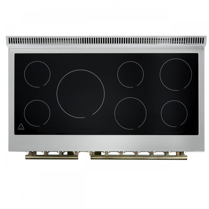Cuisiniere electrique Paolo 48 pouces, blanche, 6,7 pi³ - FFSEL6011-48WHT