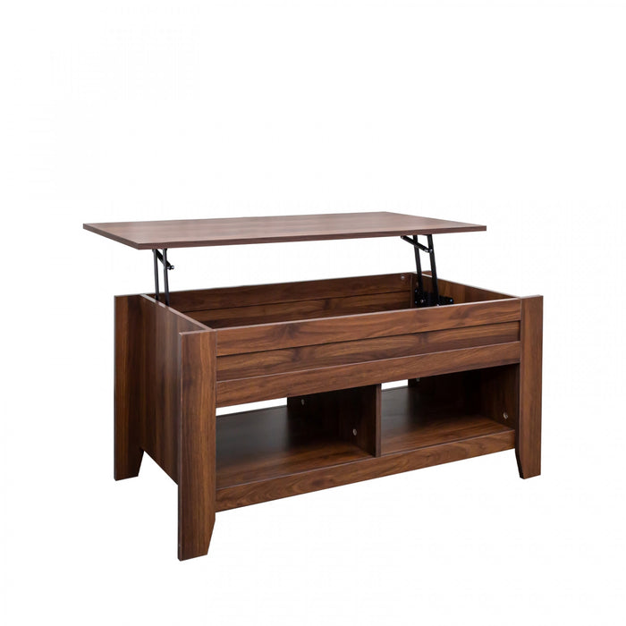 Table Basse à Plateau Surélevé et Table de Bout Brun Strauss, 2 Mrcx