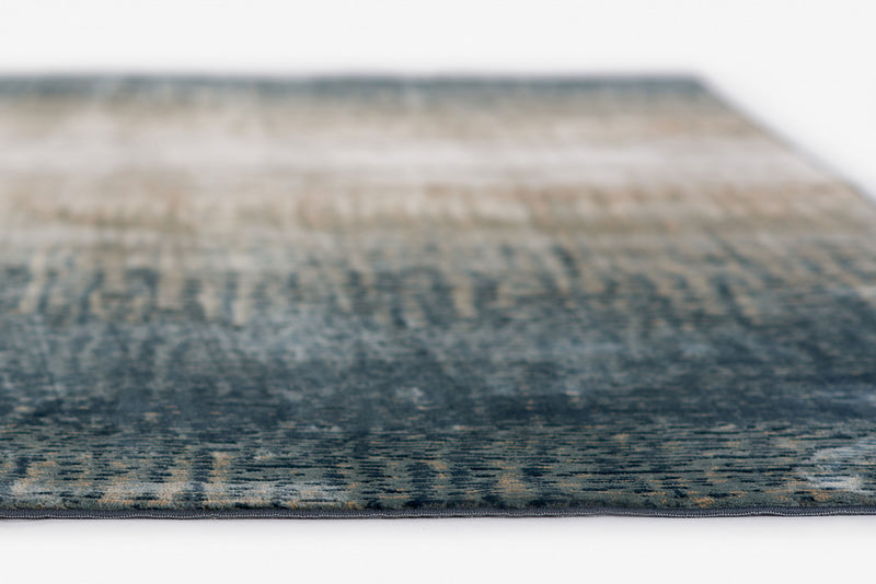 Tapis Contemporain Sable 5'1\" x 7'7\" en Bleu