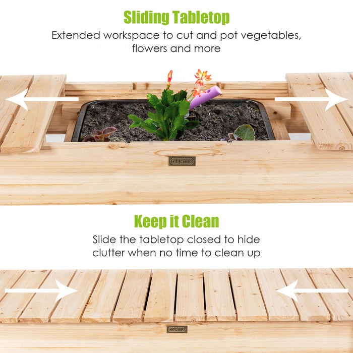 Table De Rempotage En Bois Costway