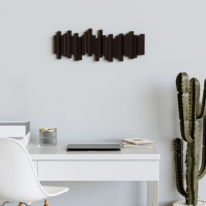 Portemanteau mural moderne Sticks de Umbra - espresso