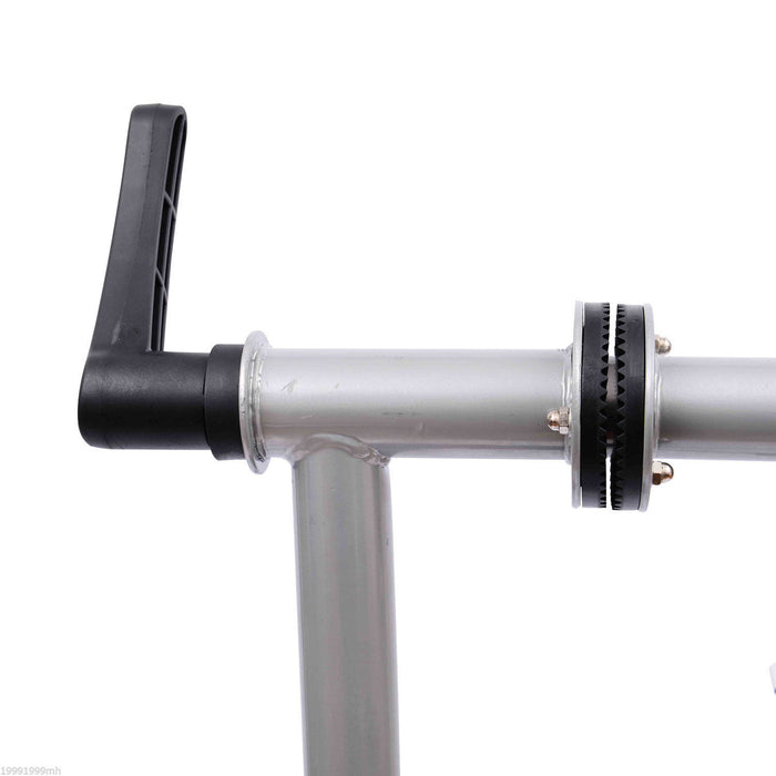 Homcom Pied D'atelier Velo Reparation Support Pied De Montage Pivotant 360Ḟ Hauteur Reglable Argent