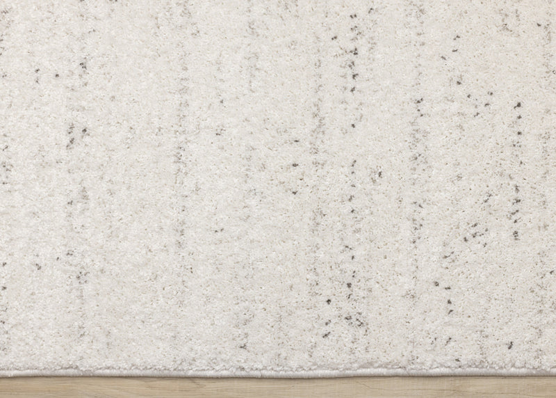 Tapis Surrey mouchete blanc gris, 6'7\" x 9'6\"