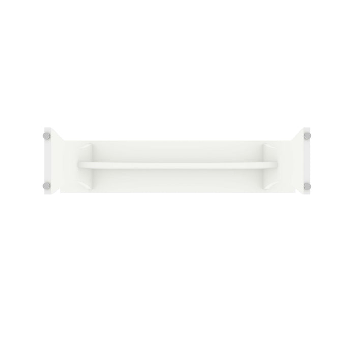 Banc de salle a manger Coney style milieu du siecle en blanc - Lot de 2