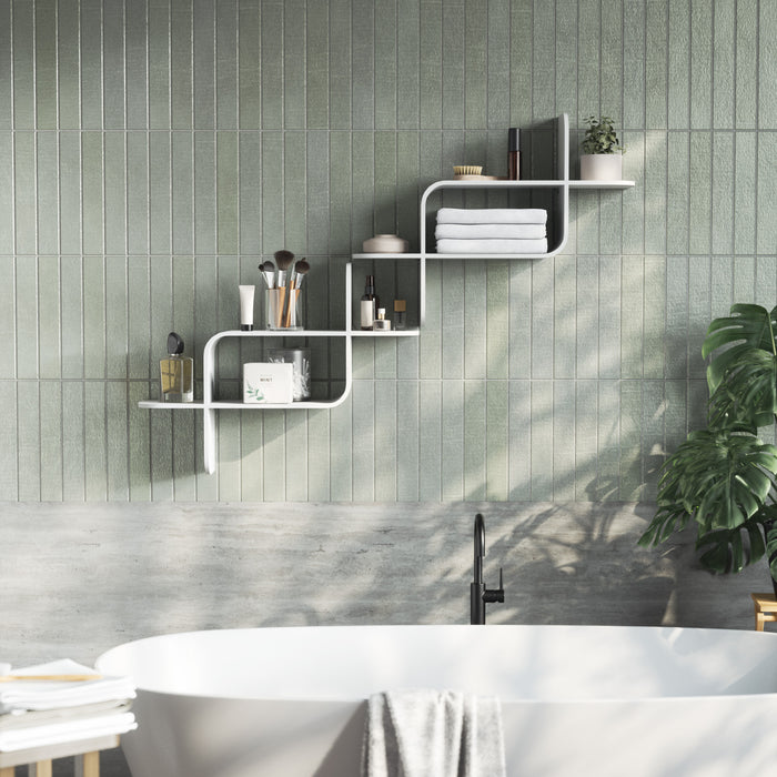 Tablette murale moderne Montage de Umbra en bois - blanche