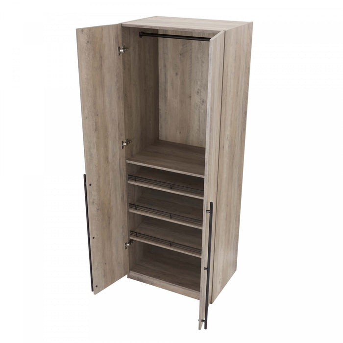 Armoire moderne Lee 32\" en gris rustique