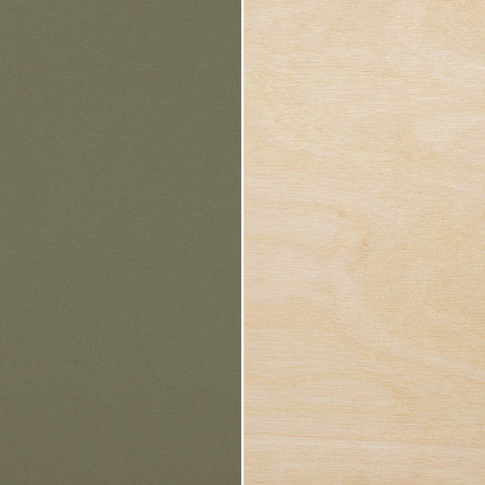 Portant à vêtements Sweedi en bois pour enfants - vert olive