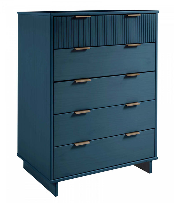 Ensemble de commode 2 pieces Granville Modern en bleu minuit