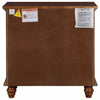 U_Style 27.6 Inch Painted Nightstand with Pull-Out Tray and 3 Drawers, Brown | U_Style Table de Nuit Peinte 27.6 po avec Tiroir Coulissant et 3 Tiroirs, Brun