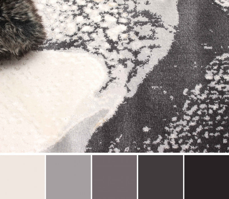 Tapis Contemporain/Moderne Bloom 8'0\" x 10'0\" en Ivoire