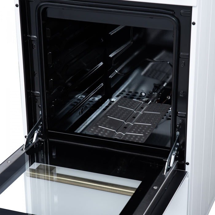 Cuisiniere a gaz autonome Forno Lamazze de 20 po, blanc,-FFSGS6265-20WHT