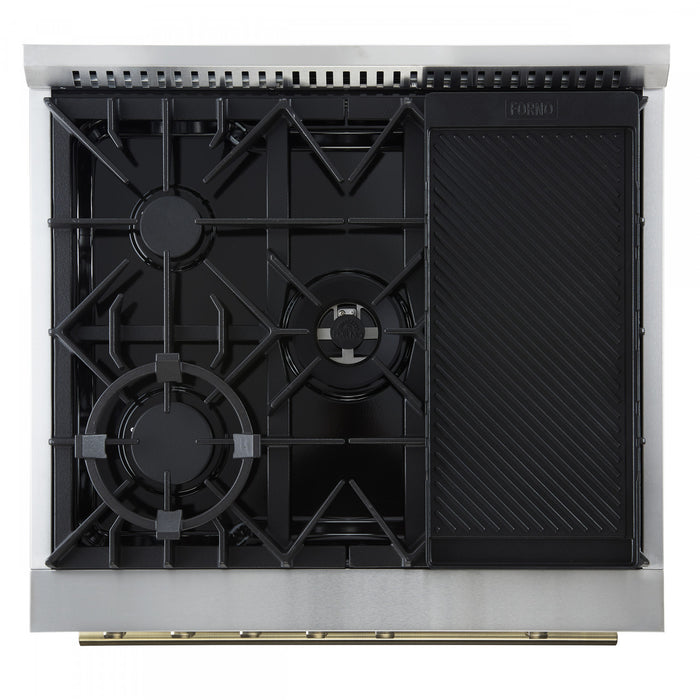 Cuisiniere a gaz Giovanni 30 pouces noire, 4,32 pi³ – FFSGS6274-30BLK