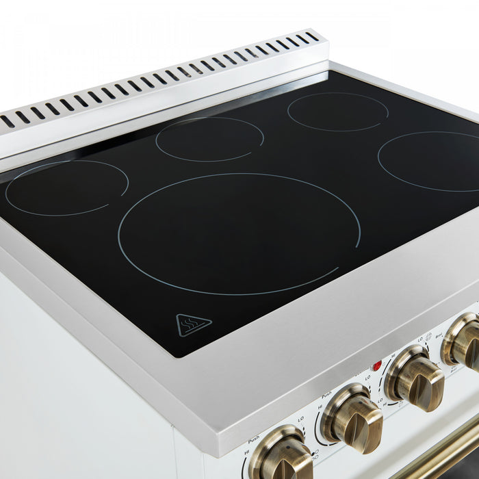 Cuisiniere electrique blanche Paolo 30 po, 4,38 pi³ - FFSEL6011-30WHT