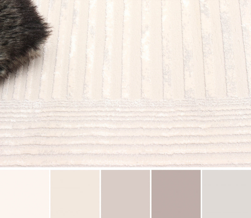 Tapis Contemporain/Moderne Ramona 8'0\" x 10'0\" en Gris