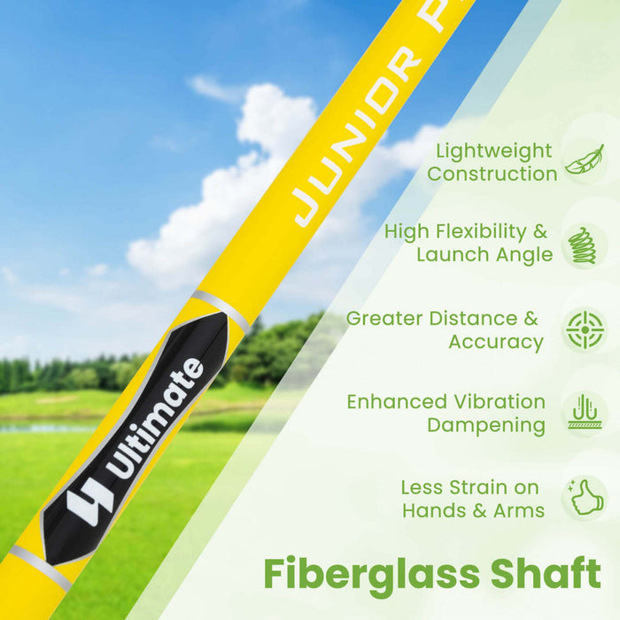 Ultimate Junior Golf Club Set Pour Enfants Comprend 165cc # 3 Fairway Wood Et # 7 Iron Yellow