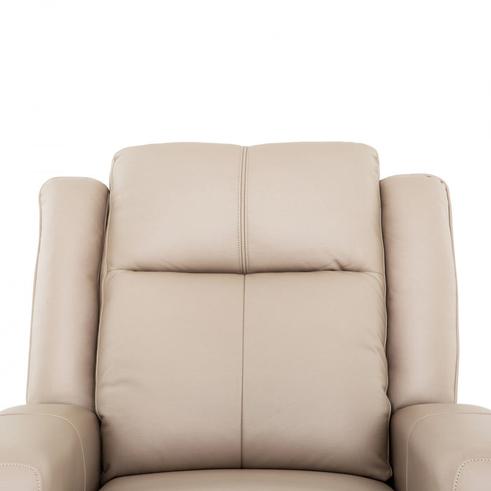Fauteuil bercant inclinable Hollis de 37 po rembourre - Taupe