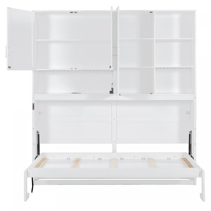 Ethan Lit escamotable gain de place avec rangement et design pliable, Taille simple, Blanc