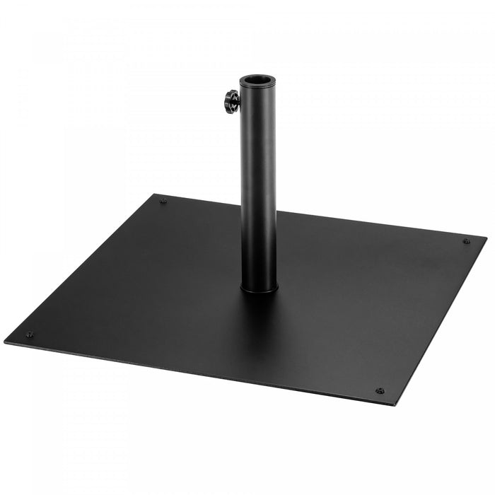 Costway Parasol de marche patio 9ft avec lumieres solaires et pied parasol en acier de 40 LBS