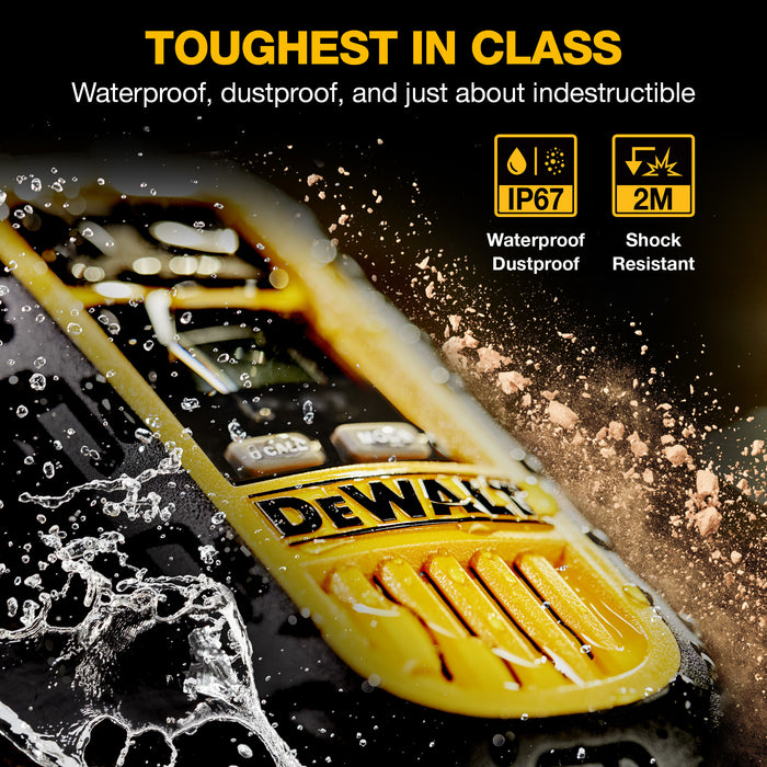2 talkies walkie Dewalt DXFRS300 pour site de travail plus écouteurs - 1 watt, robuste, longue portée, radios bidirectionnelles intérieures-extérieures + 22 canaux