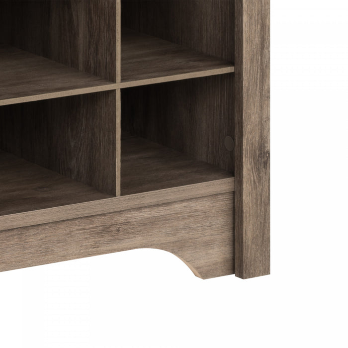 Console à compartiments pour chaussures - gris délavé