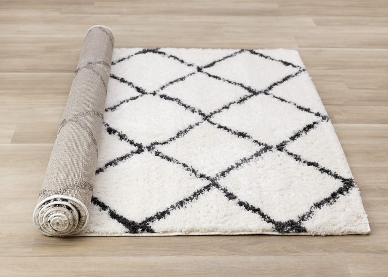 Carpette Taylor à motif de treillis pour l'intérieur - 6 pi 7 po x 9 pi 6 po