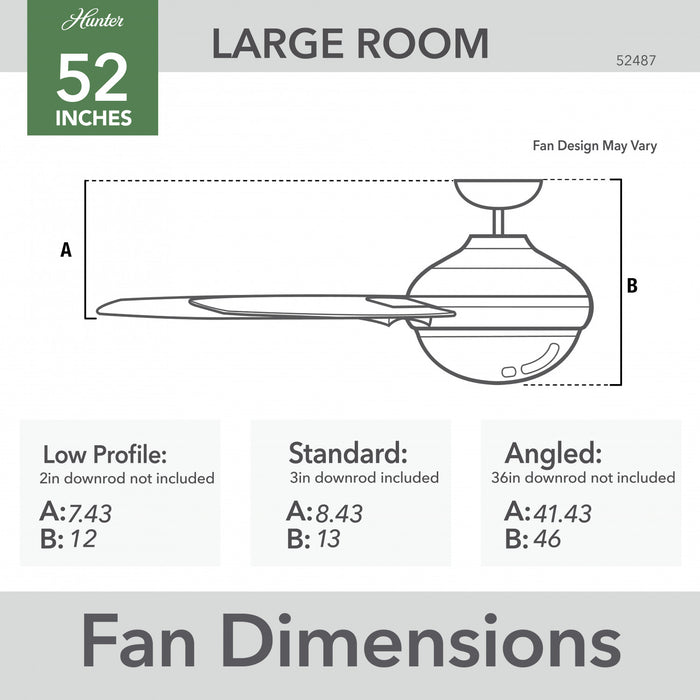 Ventilateur de plafond Anisten avec luminaire - Blanc
