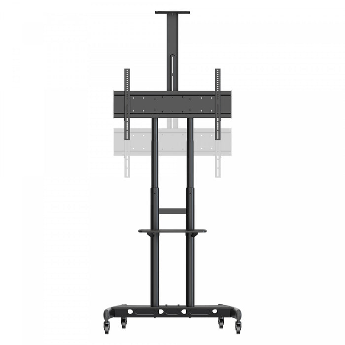 Support TV a roulettes reglable en hauteur Kanto MTM86PL pour televiseurs et ecrans interactifs de 55\" a 86\", noir