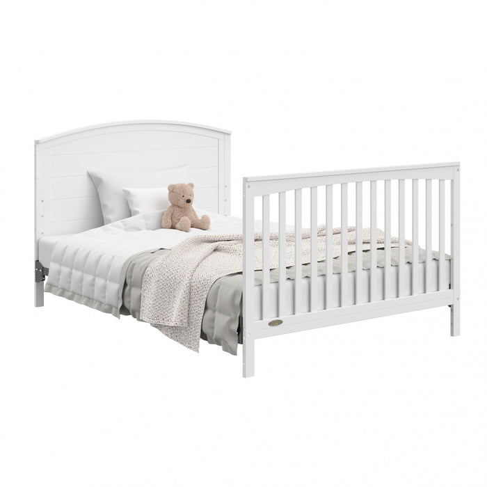 Graco Bellwood Lit de bebe convertible 5-en-1 avec table a langer - Blanc