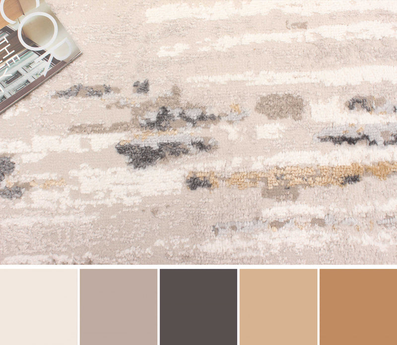 Tapis Contemporain/Moderne Juniper 8'0\" x 10'0\" en Taupe